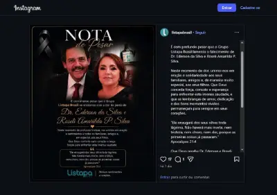 Casal de médicos morre em queda de avião em Palmas; sepultamento em Redenção