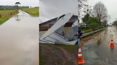 Chuvas em SC: alagamentos, quedas de árvores e alerta laranja do Inmet