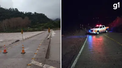 Defesa Civil interdita ponte no RS após chuvas elevarem nível do Rio das Antas