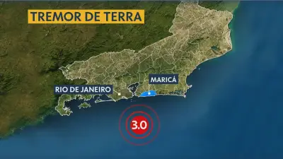 Dois tremores de terra atingem litoral de Maricá, no RJ