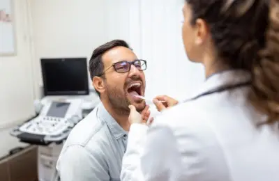 Ele achou que era gripe, mas era câncer na garganta