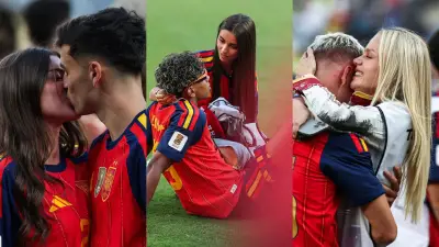 Espanha bicampeã: jogadores celebram com famílias após título