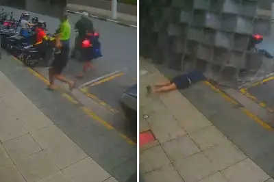 Estrutura metálica desaba em Santos durante ventania de 100 km/h