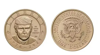 EUA iniciam produção de moedas de US$ 1 com imagem de Trump