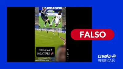 É falso que Messi pisou em jogador inglês na semifinal da Copa de 2026