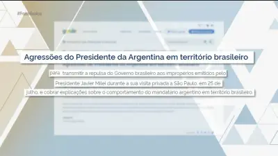 Flávio Bolsonaro oficializa candidatura com apoio de Milei em SP