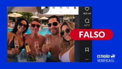 Flávio Bolsonaro é vítima de deepfake: imagem falsa com mulheres na piscina é desmentida