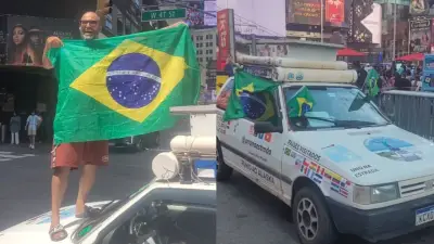 Goiano chega à Times Square em Uno 1996 após 37 mil km e 15 países