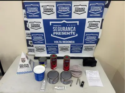 Homem preso por furto de materiais de funilaria em Volta Redonda