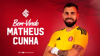 Inter oficializa empréstimo do goleiro Matheus Cunha, ex-Cruzeiro