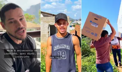 José Loreto presenteia sósia Lorran Galdino com móveis para casa na Paraíba