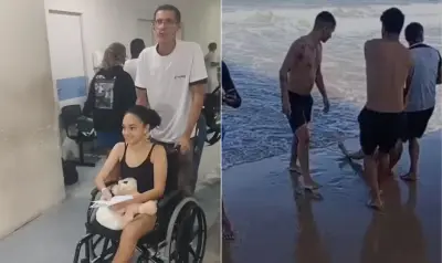 Jovem que perdeu perna em ataque de tubarão recebe alta após 40 dias