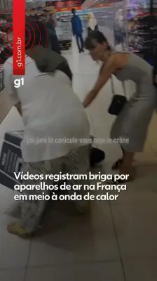Onda de calor na França gera brigas por ventiladores em supermercados