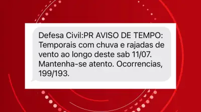 Paraná em alerta: temporais e ventos fortes neste sábado