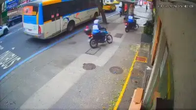 Perseguição em Copacabana termina com moto na calçada e suspeito preso