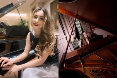 Pianista de Adamantina toca dois pianos simultaneamente e inspira