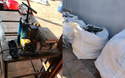 Polícia apreende 11 kg de cobre e material para descascar fios furtados em Bauru