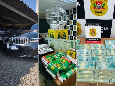 Polícia apreende carros de luxo e R$ 610 mil em esquema ilegal de sorteios em Piracicaba