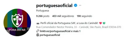Portuguesa adota silêncio e entrada gratuita após derrota na Série D