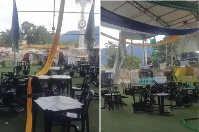 Quermesse de Cubatão é cancelada após ventania danificar estrutura