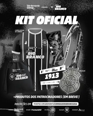 Rio Branco-ES divulga kit da Corrida do Rio Branco em Vitória