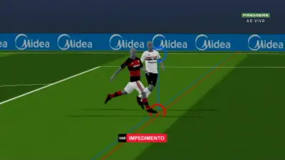 Tecnologia semiautomática anula gol do Flamengo no Maracanã