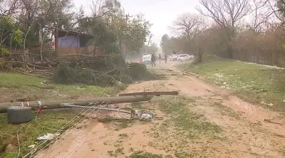 Temporal com granizo causa destruição no Rio Grande do Sul
