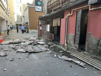 Terremoto de 7,1 no Japão: explosão em shopping, 50 feridos e 12 prédios desabados