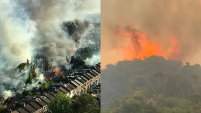 Três incêndios florestais no Reino Unido forçam evacuações