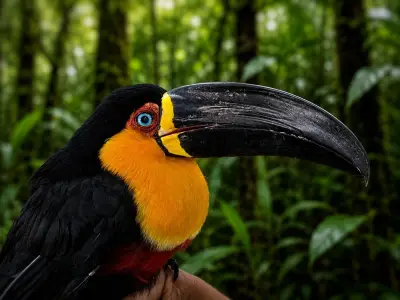 Tucano atropelado na BR-040 recupera visão após cirurgia em MG