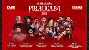 31ª Festa do Peão de Piracicaba: grade completa de shows divulgada