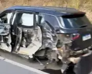 Acidente com carros, carreta e ônibus na BR-393 fere homem em Sapucaia