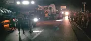 Acidente entre carretas na BR-101 em Caaporã deixa ferido e causa congestionamento de 3 km