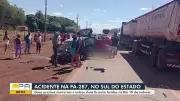 Acidente entre veículos deixa dois mortos na PA-287, em Conceição do Araguaia