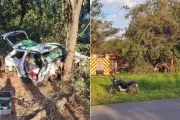 Acidente fatal em Panorama: motorista morre e dois ficam feridos após colisão contra árvore
