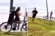 Adolescentes filmam próprio roubo de celular em praia de Guarujá, SP