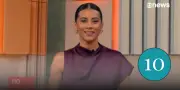 Aline Midlej ganha nota 10 na apresentação do Jornal das Dez