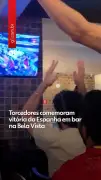 Argentina perde e brasileiros comemoram na rua em São Paulo