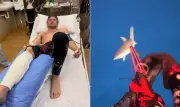 Ataque de tubarão em Fiji: mergulhador filma e quase perde a perna