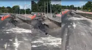 Avenida Liberdade em Belém é liberada para carros e motos após reparos