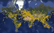 Aviação global bate recorde: 153 mil voos em um único dia