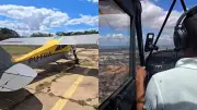 Avião de Jacinto Lay sobrevoa cemitério em homenagem ao neurocirurgião em Teresina