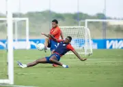 Bahia treina com novidade de Kauê Furquim antes de enfrentar a Chapecoense