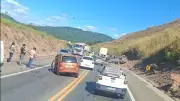 Batida de frente deixa dois feridos na BR-381 em Ipatinga