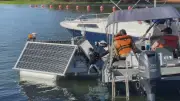 Boias inteligentes com ultrassom combatem algas no Rio Tietê em Sabino