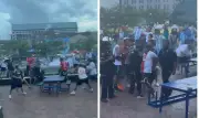 Briga entre torcedores argentinos em Atlanta antes da semifinal