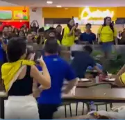 Briga generalizada em shopping de Petrolina após eliminação do Brasil