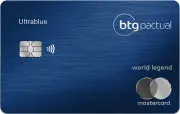 BTG Pactual lança cartão Ultrablue World Legend para clientes com R$ 3 milhões