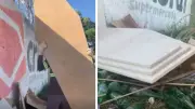 Caixão teatral descartado em lote assusta moradores em Cidade Ocidental