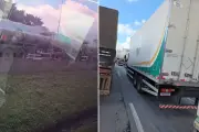 Caminhoneiros paralisam e causam congestionamento na Baixada Santista